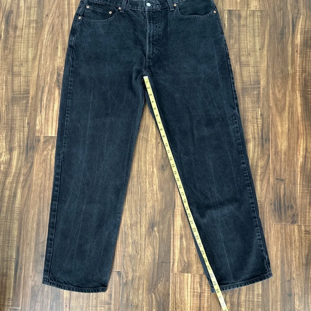 Levi’s 550 Black Jeans Relaxed Fit Tapered Y2K Mens 38x30
